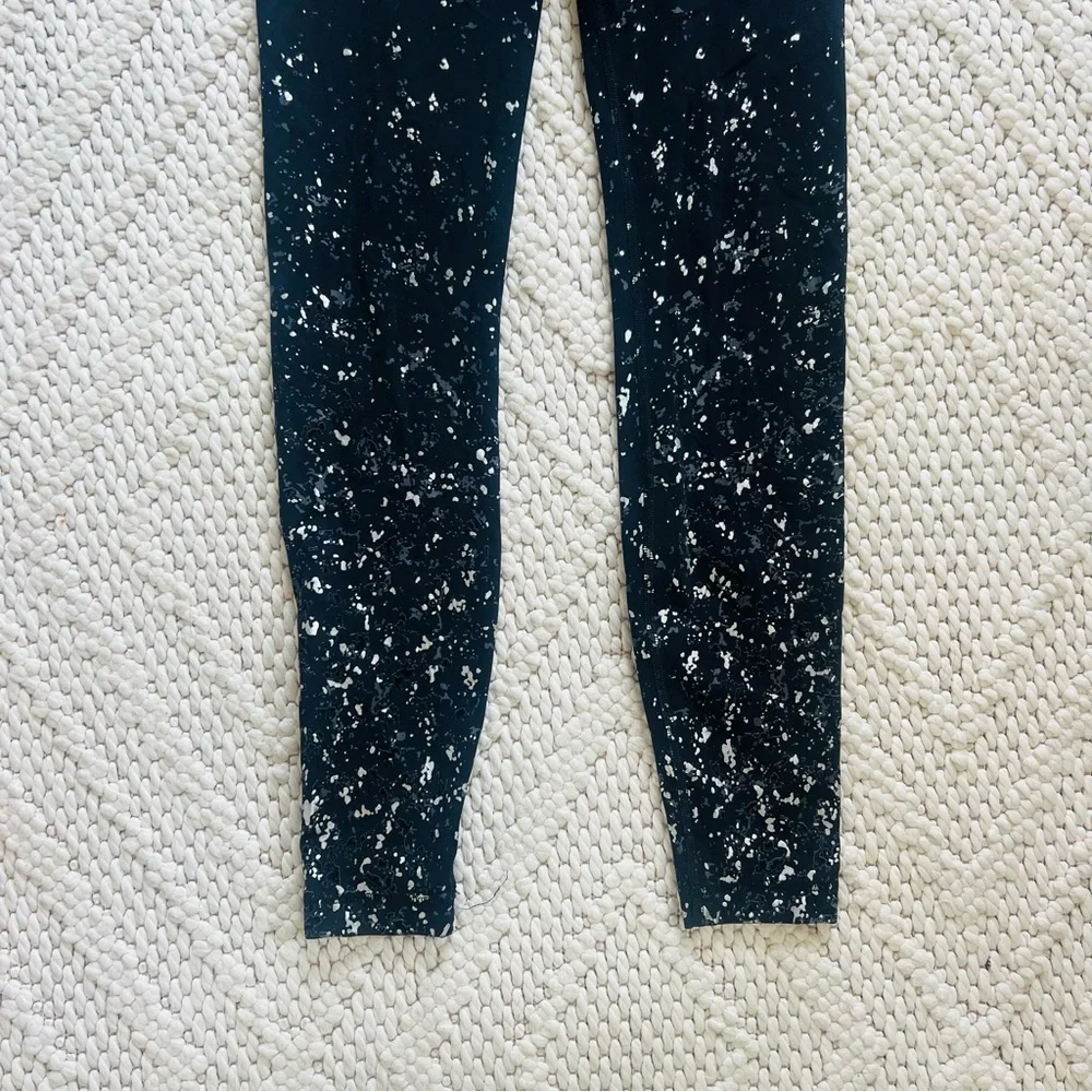 LULULEMON Speed Wunder Under Limited Edition Mid Rise Black Leggings Womens 6